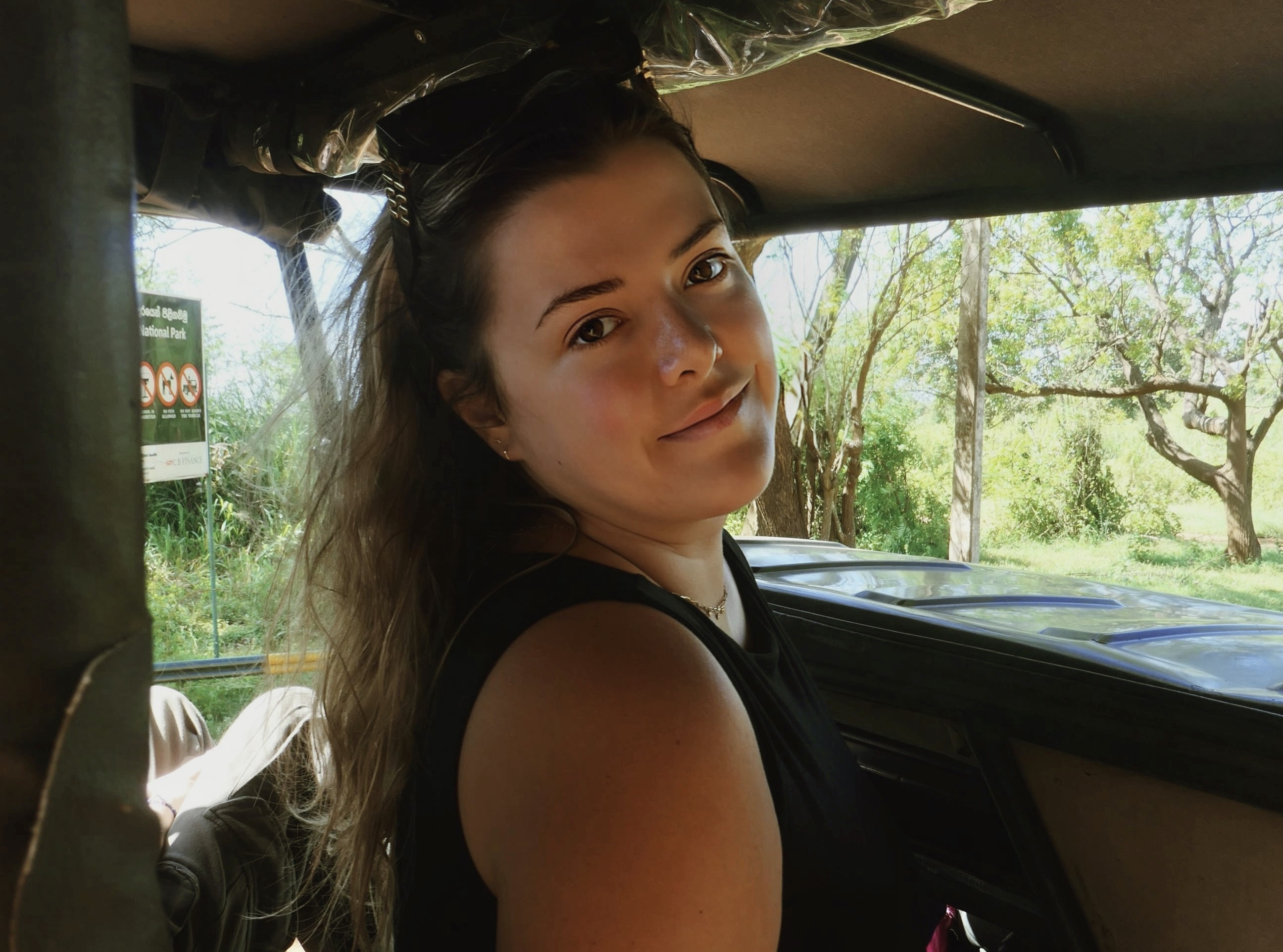 Founder in jeep